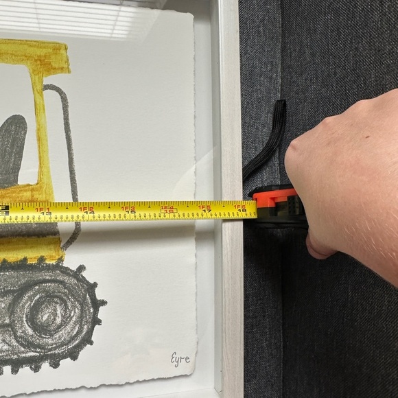 Bulldozer Print Marmont Hill Art Collective 12X18 Framed Kids Room - See Notes - Picture 4 of 8